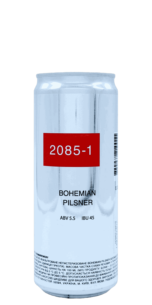 330 ml can of 2085 - 1 Bohemian Pilsner – Czech Pilsner, 5.5% ABV