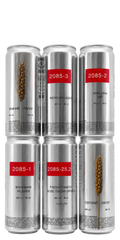 Bundle of 6 2085 craft beer cans from Kyiv, 330 ml each