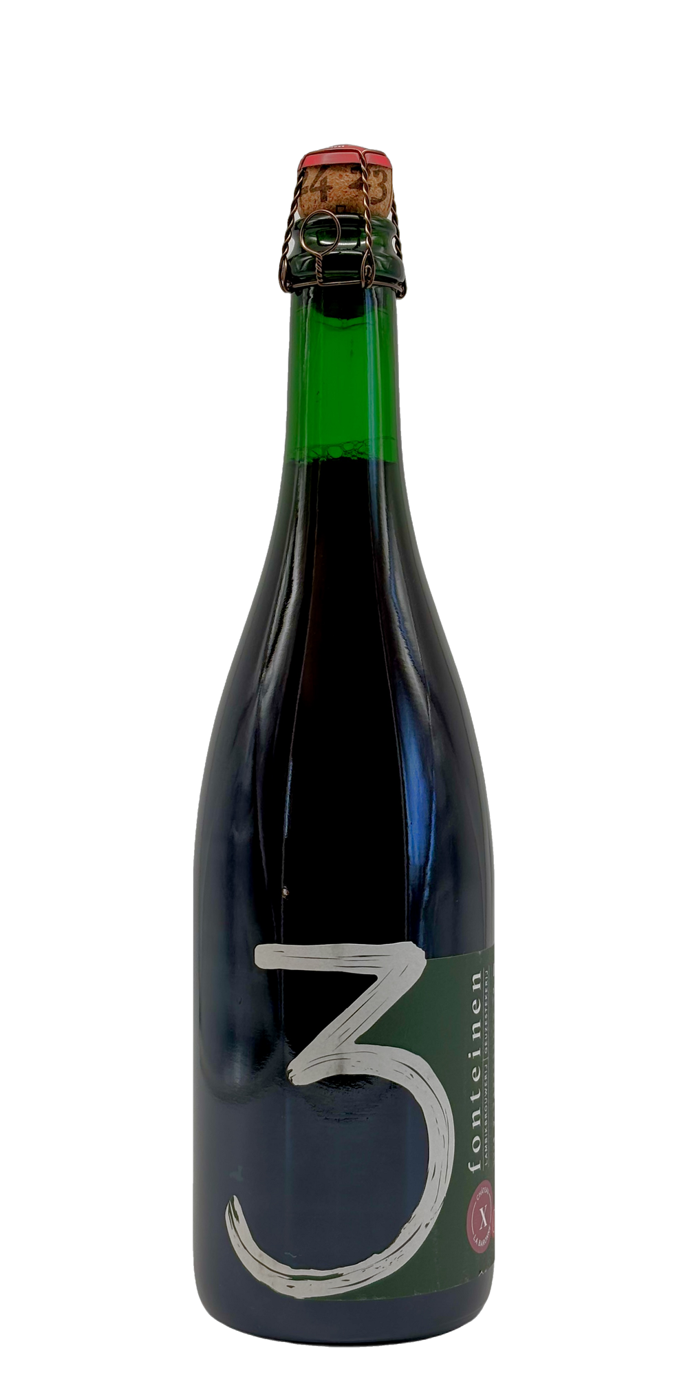 750 ml bottle of 3 Fonteinen - Druif Cuvée La Baronne BIO S23/24 B30 – Fruit Lambic, 8.9% ABV