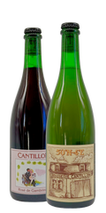 Cantillon - 50°N 4°E 2025 + Rosé de Gambrinus 2026, two 750 ml bottles: cognac barrel-aged gueuze and raspberry lambic
