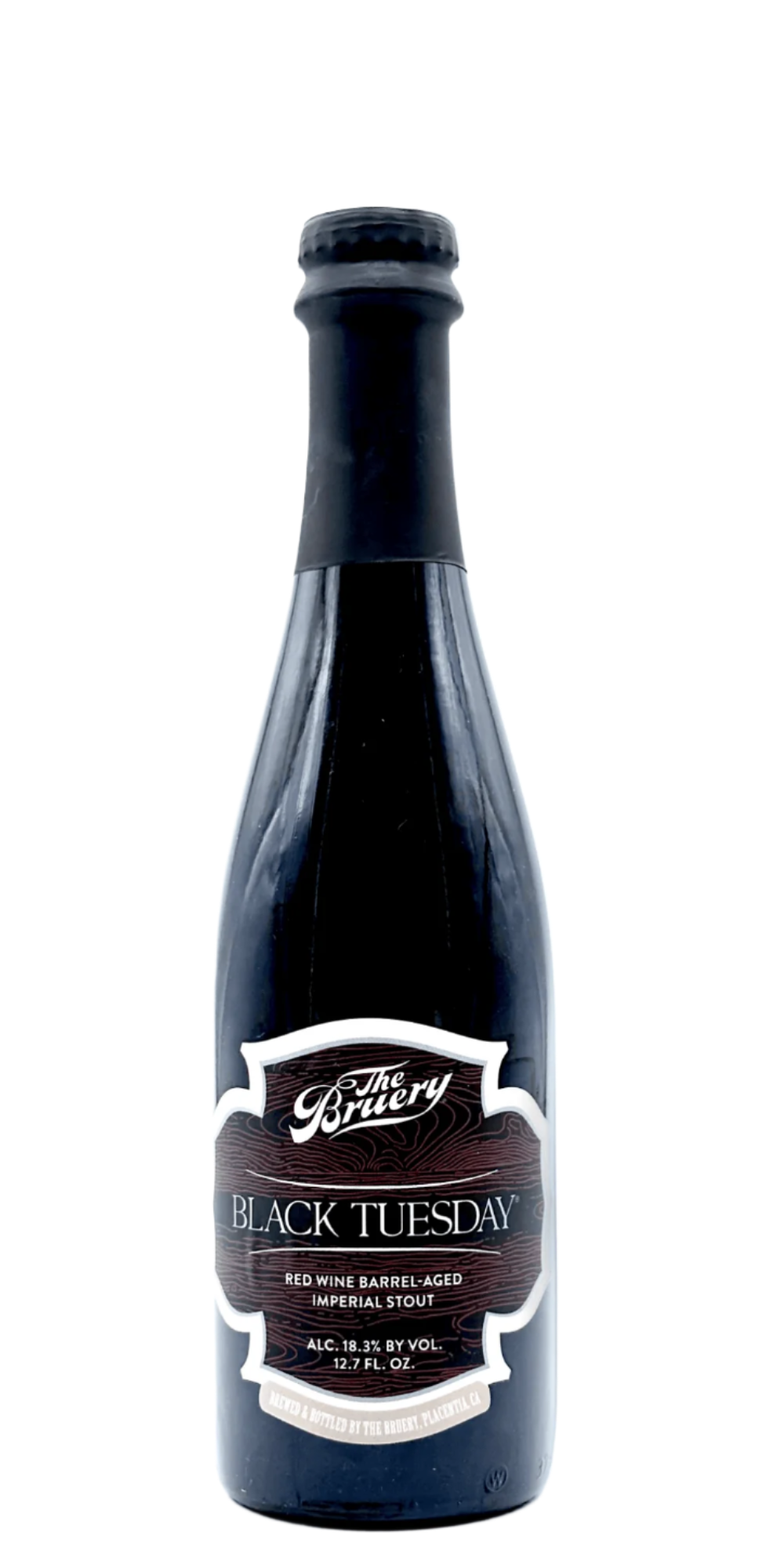 375 ml bottle of The Bruery - Black Tuesday Red Wine Barrel-Aged (2022) – Red Wine Barrel Aged Imperial Stout, 18.3% ABV