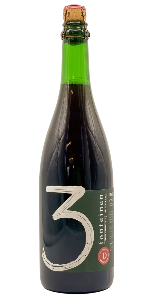 750 ml bottle of 3 Fonteinen - Druif Dornfelder #27 2021 – Fruit Lambic, 7.7% ABV
