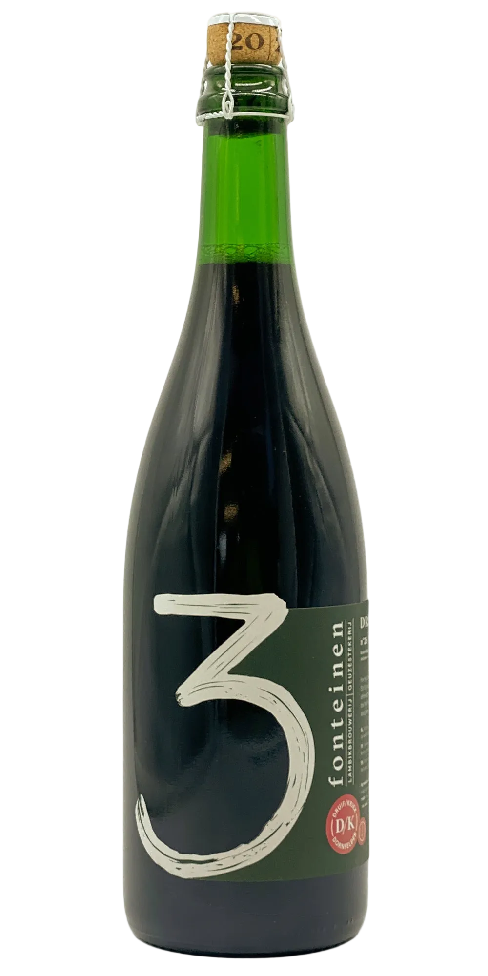 750 ml bottle of 3 Fonteinen - Druif/Kriek Dornfelder #26 2021 – Fruit Lambic, 8.3% ABV