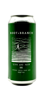 Root + Branch Life and Fate double IPA DIPA fresh Cascade hops craft beer