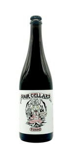Sour Cellars Foxed barrel-aged spontaneous sour craft beer bottle with mixed berries
