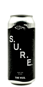 The Veil S.U.R.E hazy IPA Citra El Dorado Simcoe craft beer can