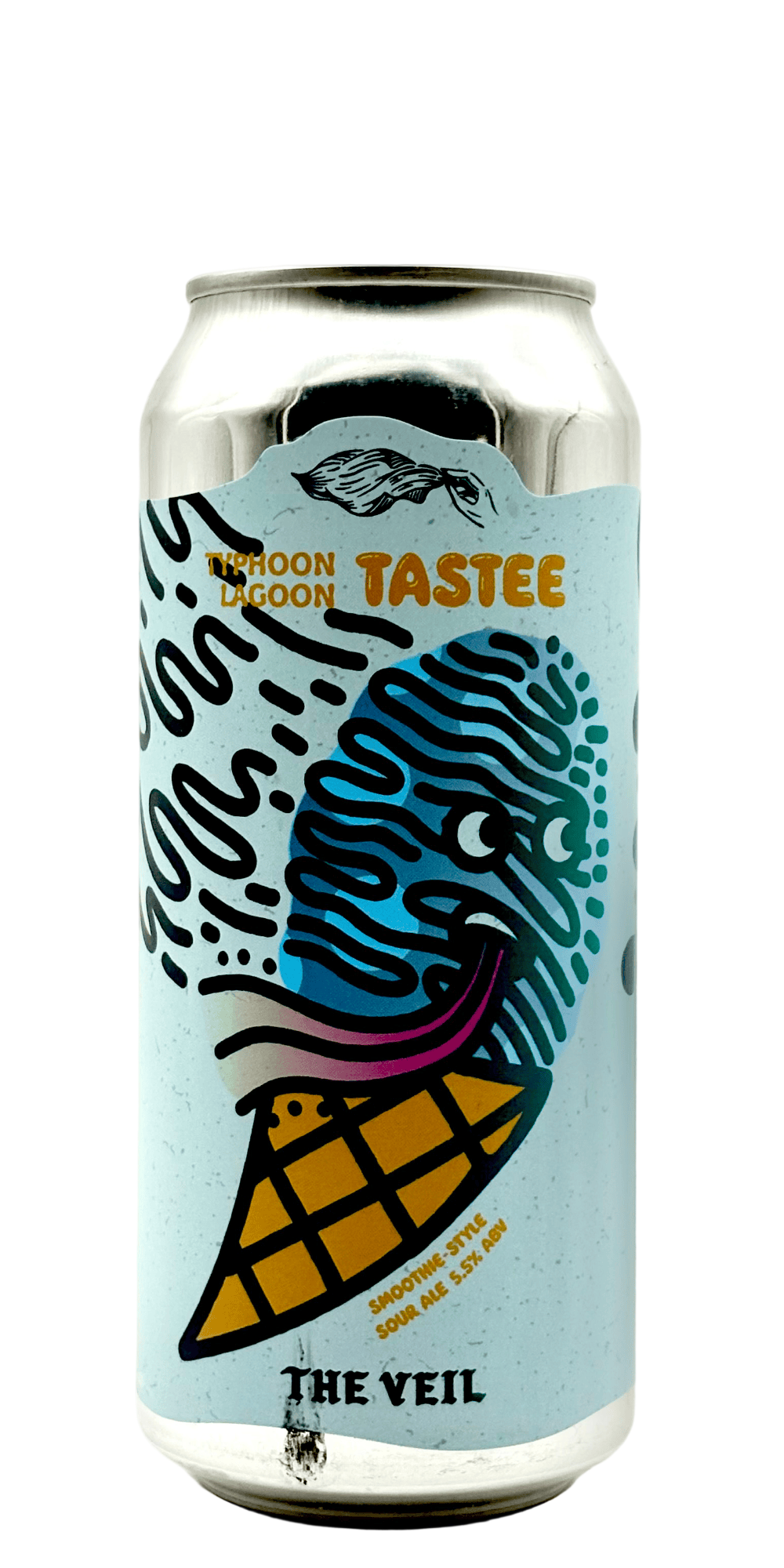 473 ml can of The Veil - Typhoon Lagoon Tastee – Smoothie-Style Sour Ale, 5.5% ABV