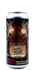 473 ml can of Abomination - Sticky Oven - Peanut Butter, Banana & Marshmallow Pie – Imperial Brown Ale, 7% ABV