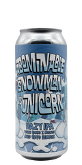 473 ml can of Pipeworks - Abominable Snowman Vs Unicorn – Hazy IPA with Idaho 7, Mosaic & Cryo Simcoe, 7.6% ABV