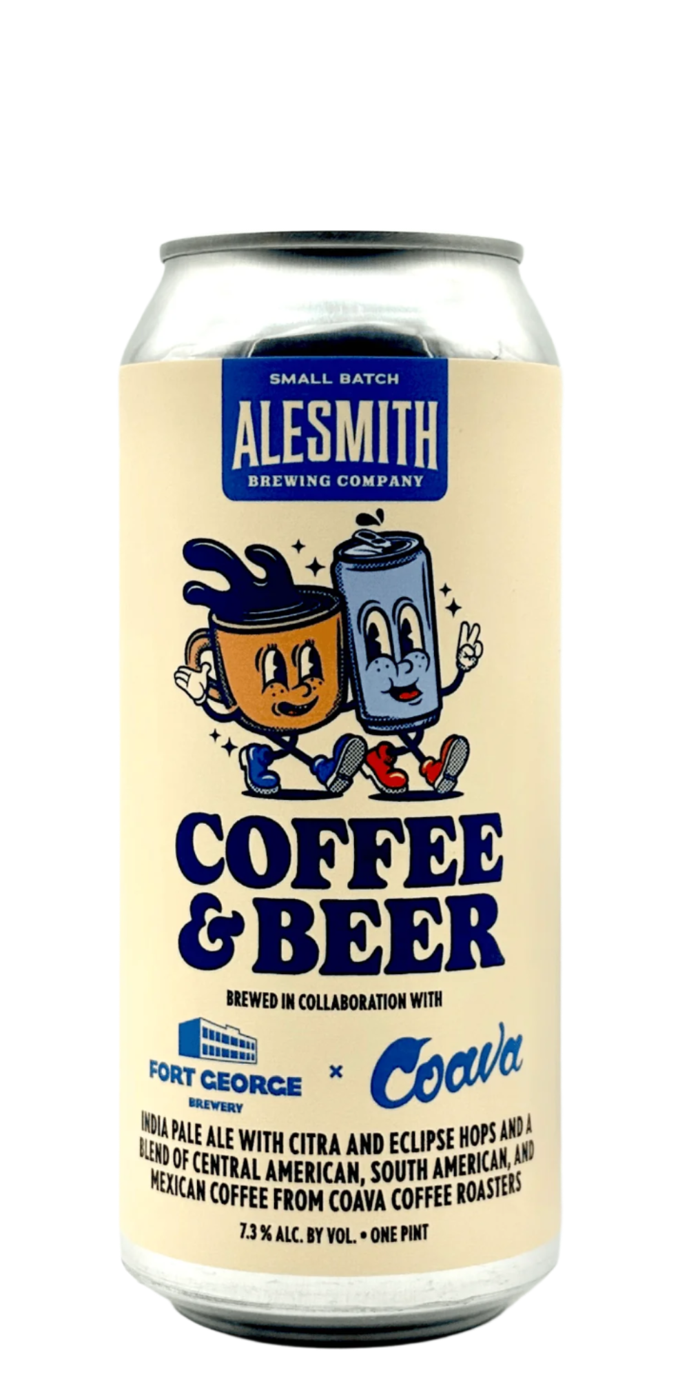 AleSmith Fort George Coava Coffee IPA craft beer can with Citra Eclipse hops