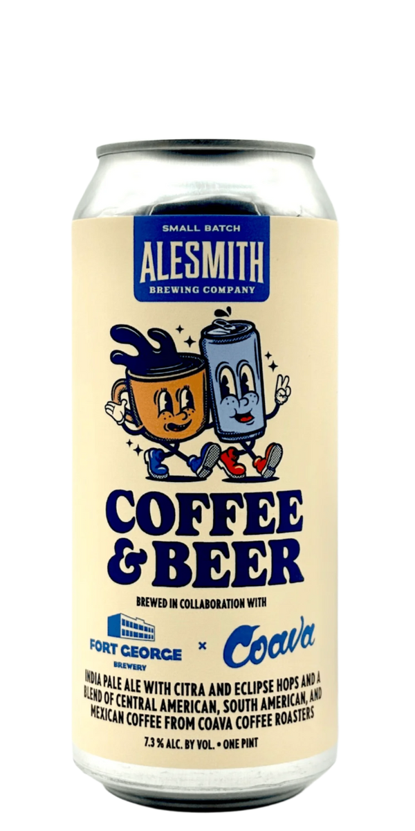 AleSmith Fort George Coava Coffee IPA craft beer can with Citra Eclipse hops