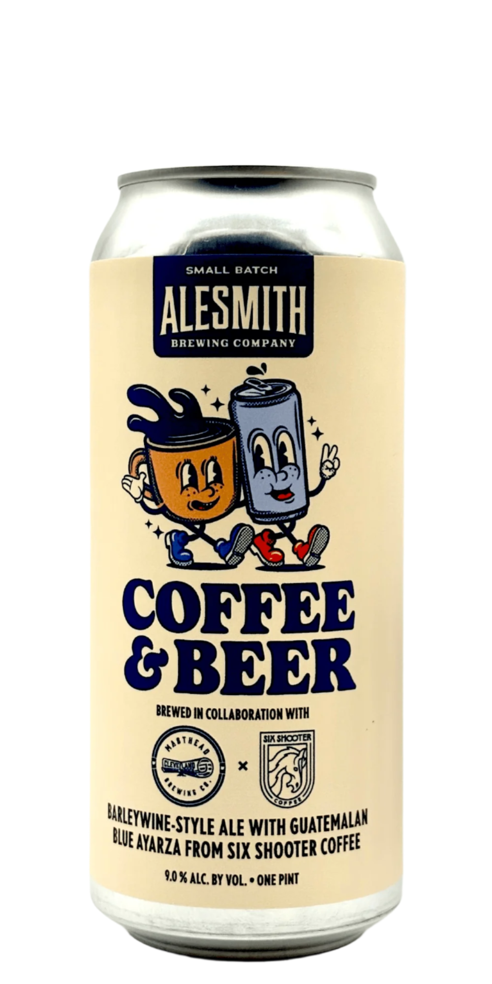 AleSmith Masthead Six Shooter Coffee Barleywine craft beer can with Guatemala coffee