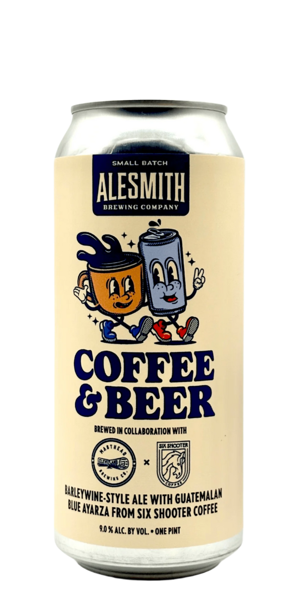 AleSmith Masthead Six Shooter Coffee Barleywine craft beer can with Guatemala coffee