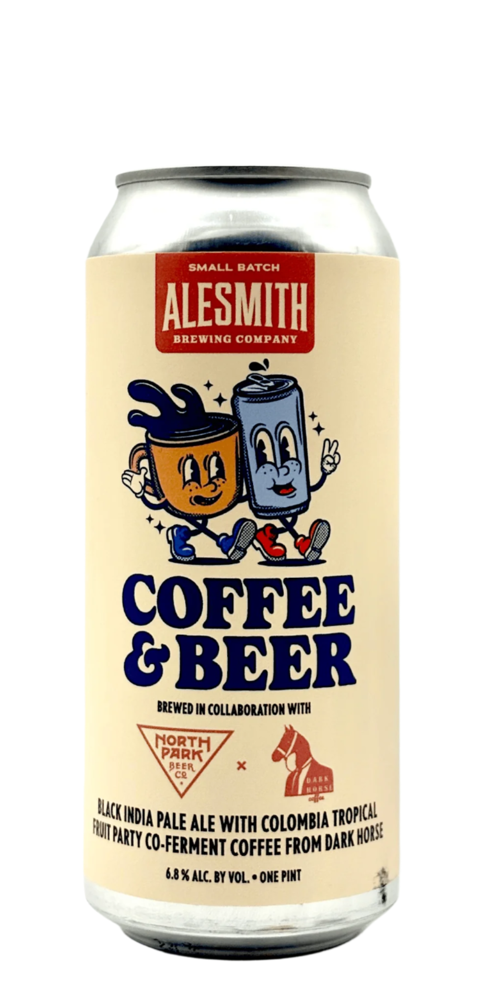 AleSmith North Park Dark Horse Black IPA craft beer can with Colombia coffee co-ferment