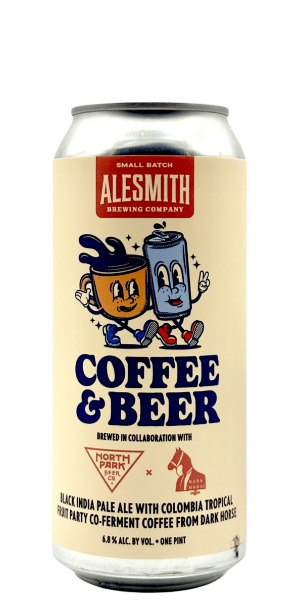 AleSmith North Park Dark Horse Black IPA craft beer can with Colombia coffee co-ferment