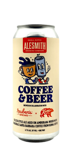 AleSmith Reuben's Kuma Coffee Kolsch craft beer can with Amburana wood aging