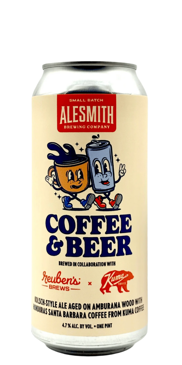 AleSmith Reuben's Kuma Coffee Kolsch craft beer can with Amburana wood aging