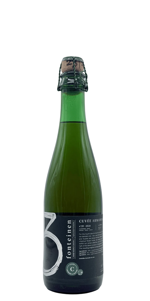 375 ml bottle of 3 Fonteinen - Cuvée Armand & Gaston nº29 23/24 (BD 14/02/24) – Lambic, 6.9% ABV