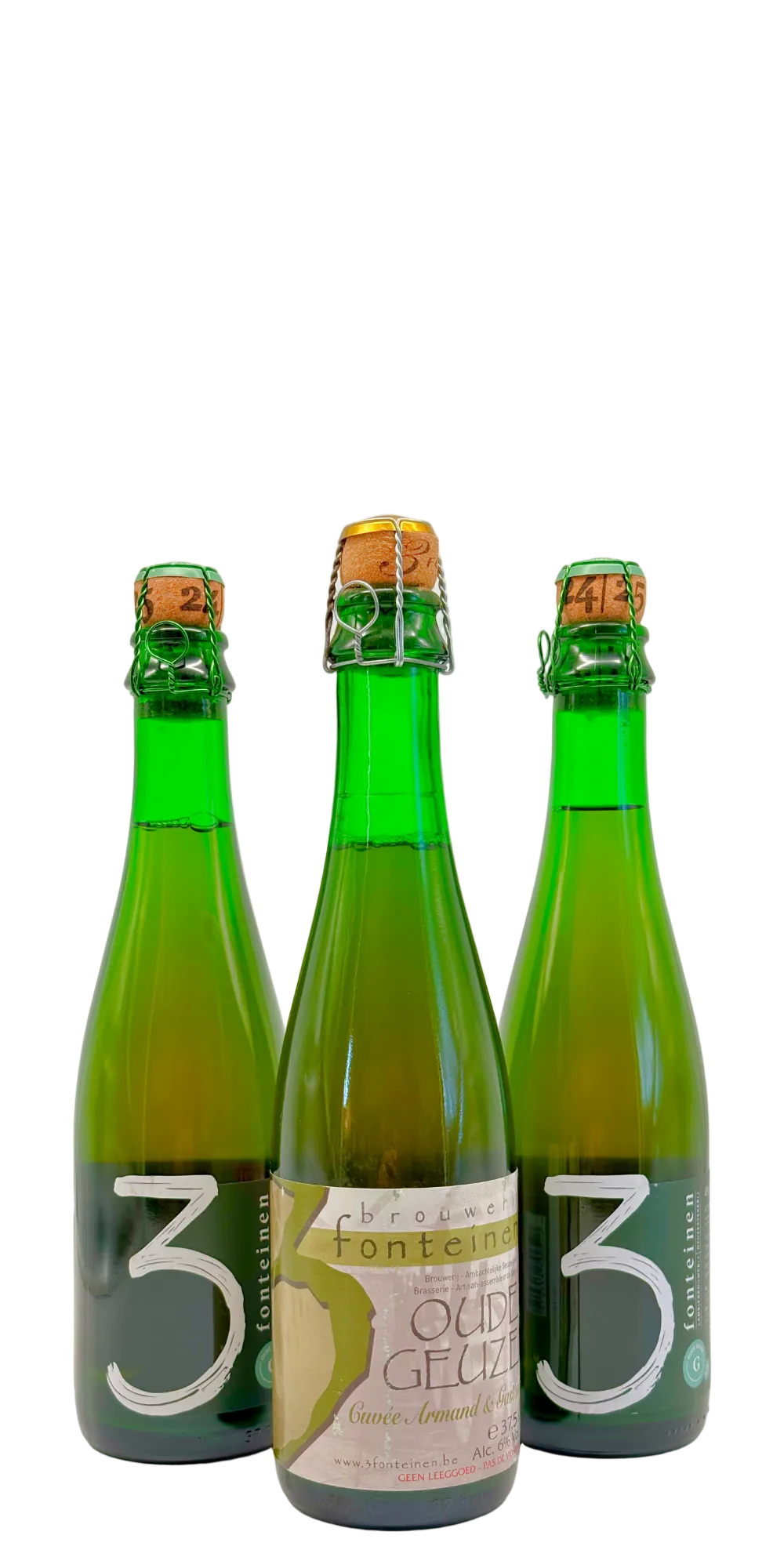 375 ml bottle of 3 Fonteinen - Cuvée Armand & Gaston 2015 – Lambic. 6% ABV