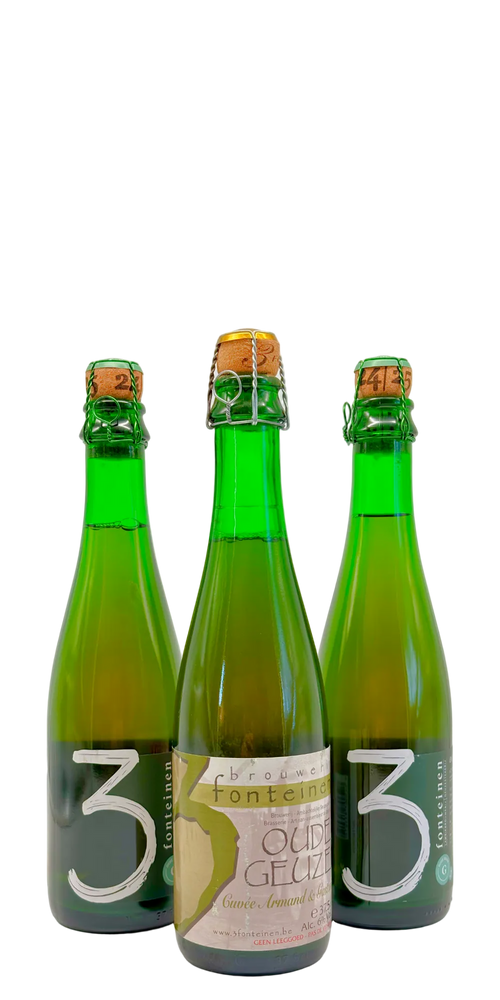 375 ml bottle of 3 Fonteinen - Cuvée Armand & Gaston 2015 – Lambic. 6% ABV