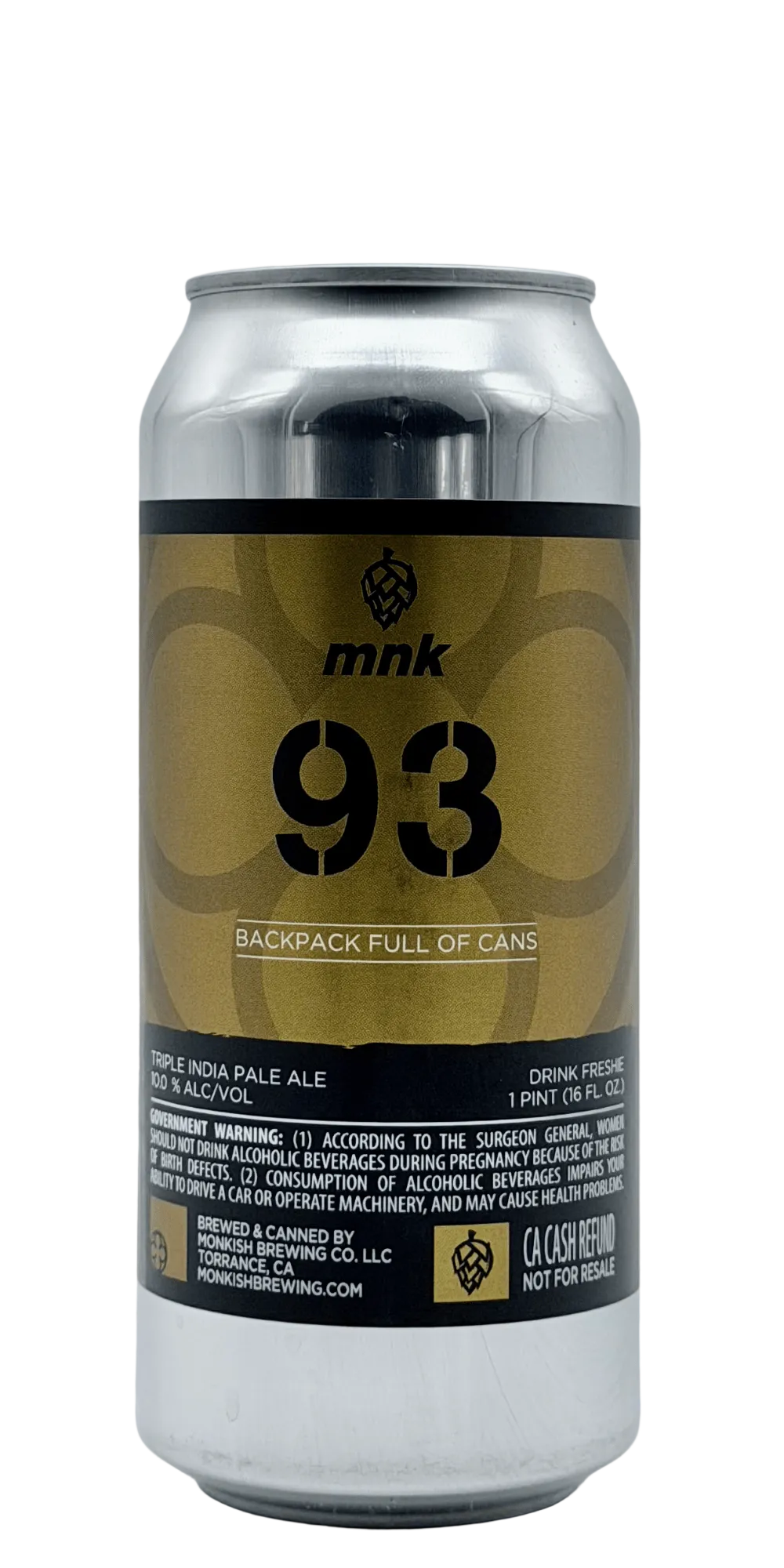 Monkish - Backpack Full of Cans