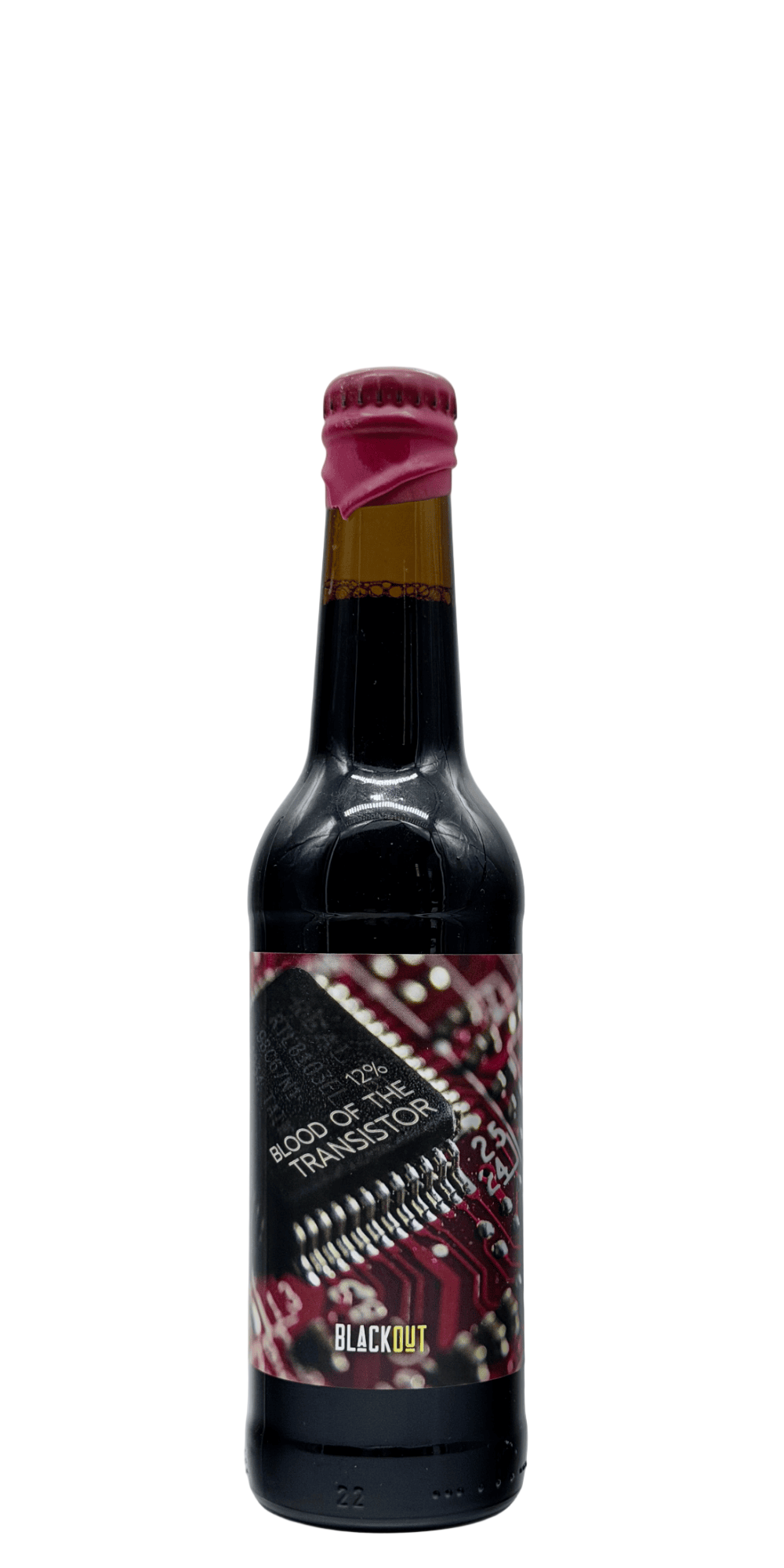 330 ml bottle of Blackout - Blood of the transistor – Imperial Stout, 12% ABV