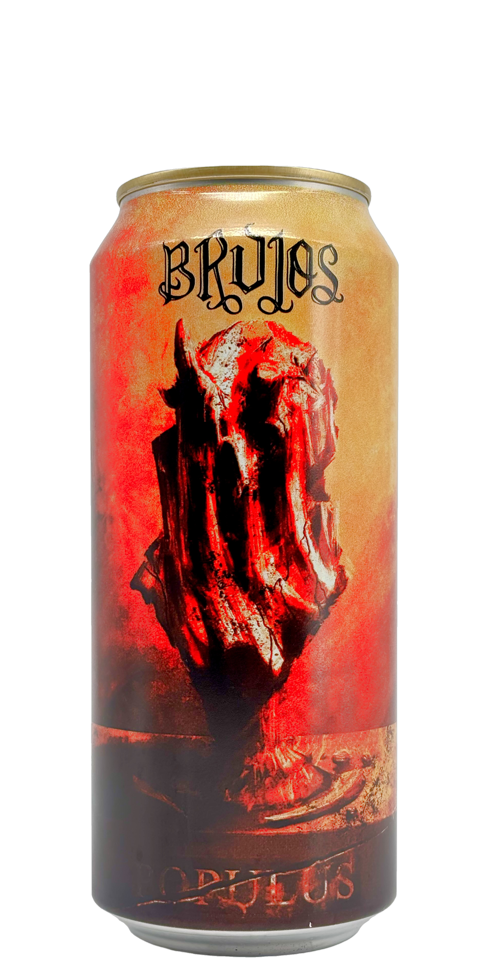 473 ml can of Brujos - Populus w/ Nelson – DDH Hazy IPA, 7.5% ABV