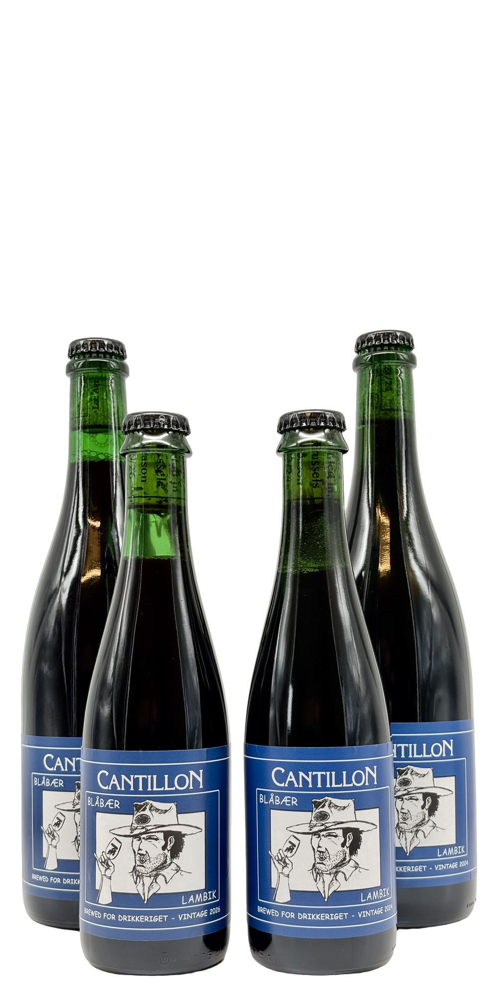 Cantillon - Blåbær 2024 + 2026, four bottles: 375 ml and 750 ml of each vintage