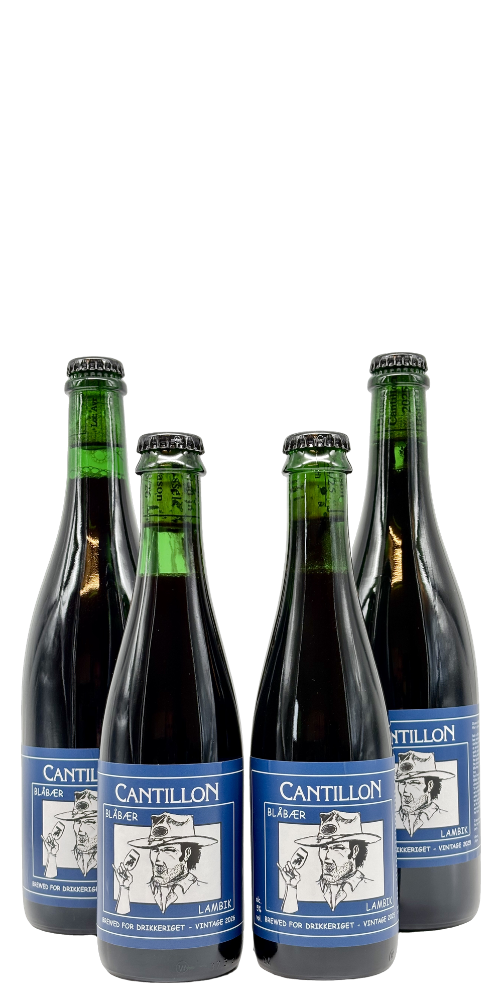 Cantillon - Blåbær 2025 + 2026, four bottles: 375 ml and 750 ml of each vintage