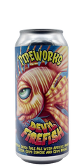 473 ml can of Pipeworks - Devil Firefish – Imperial IPA with Apricot, Amarillo, Cryo Simcoe, Cryo Citra & Cryo Mosaic, 9.5% ABV