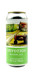473 ml can of Lost Abbey - Devotion – Belgian Blonde Ale, 6% ABV