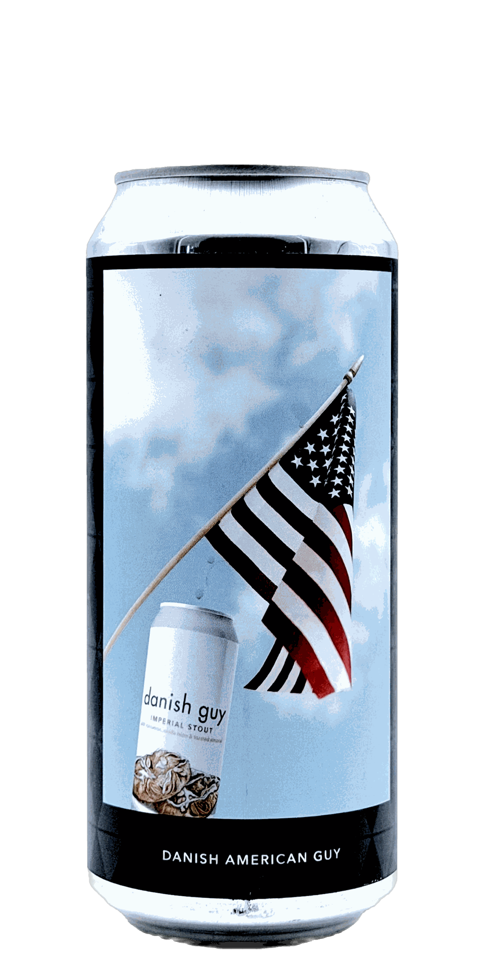 473 ml can of Evil Twin NYC - Danish American Guy – Imperial Stout, 14.2% ABV