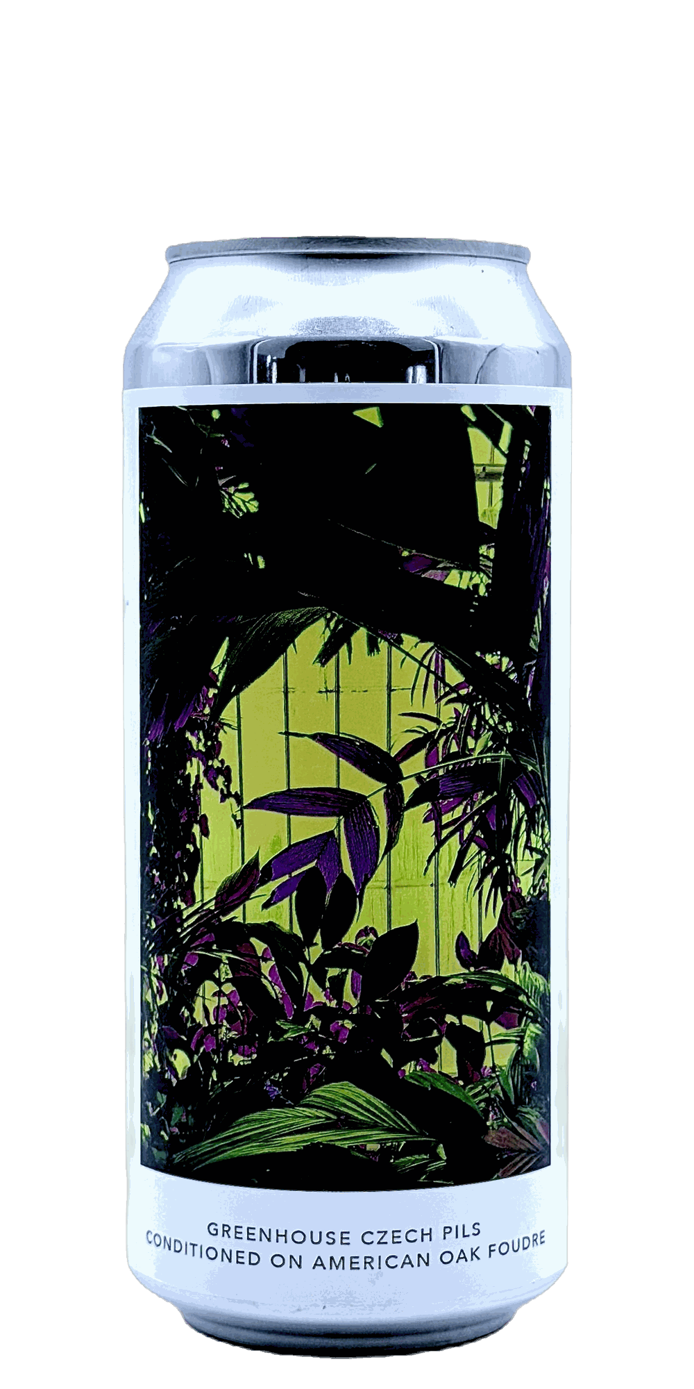 473 ml can of Evil Twin NYC - Greenhouse Czech Pils Conditioned on American Oak Foudre – Czech-Style Pilsner, 5% ABV