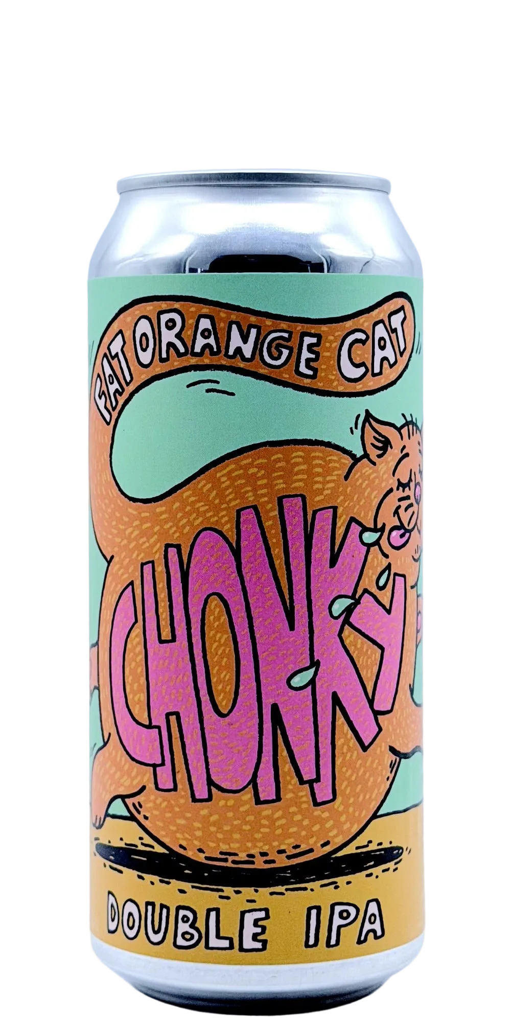 Fat Orange Cat Chonkey Cat best 2026 Hazy Double IPA East Hampton Connecticut hazy double IPA NE DIPA tropical mango peach soft body craft beer can