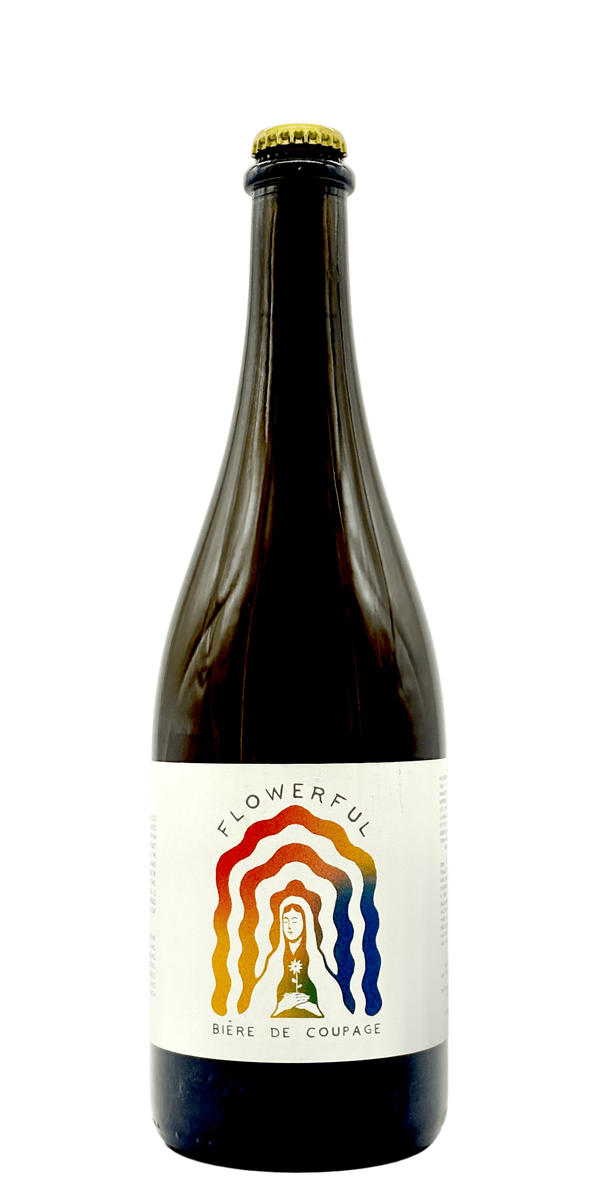 Hildegard Flowerful Tulsi biere de coupage craft beer bottle with holy basil