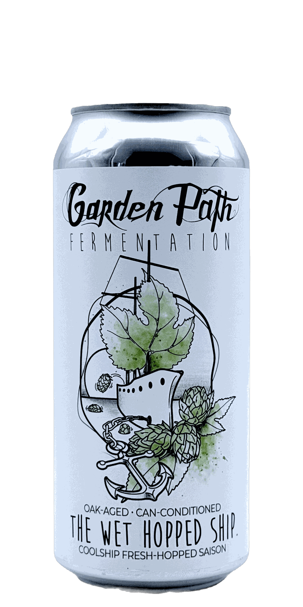 Garden Path The Wet Hopped Ship best 2026 Coolship Fresh Hop Ale Washington Skagit Valley coolship fresh hop wet hop Perle Willamette Mount Rainier craft beer can