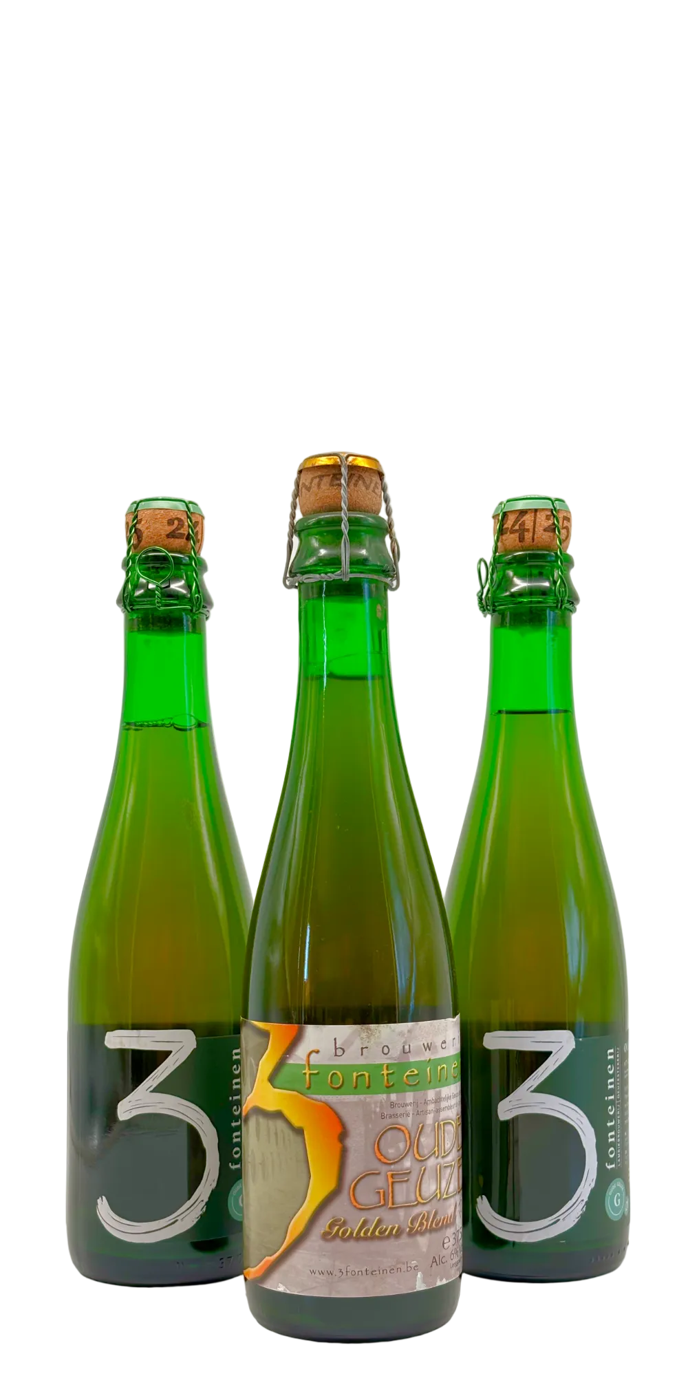 375 ml bottle of 3 Fonteinen - Golden Blend 2011 – Lambic. 6% ABV
