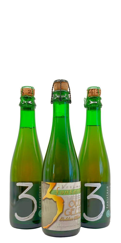 375 ml bottle of 3 Fonteinen - Golden Blend 2014 – Lambic. 6% ABV