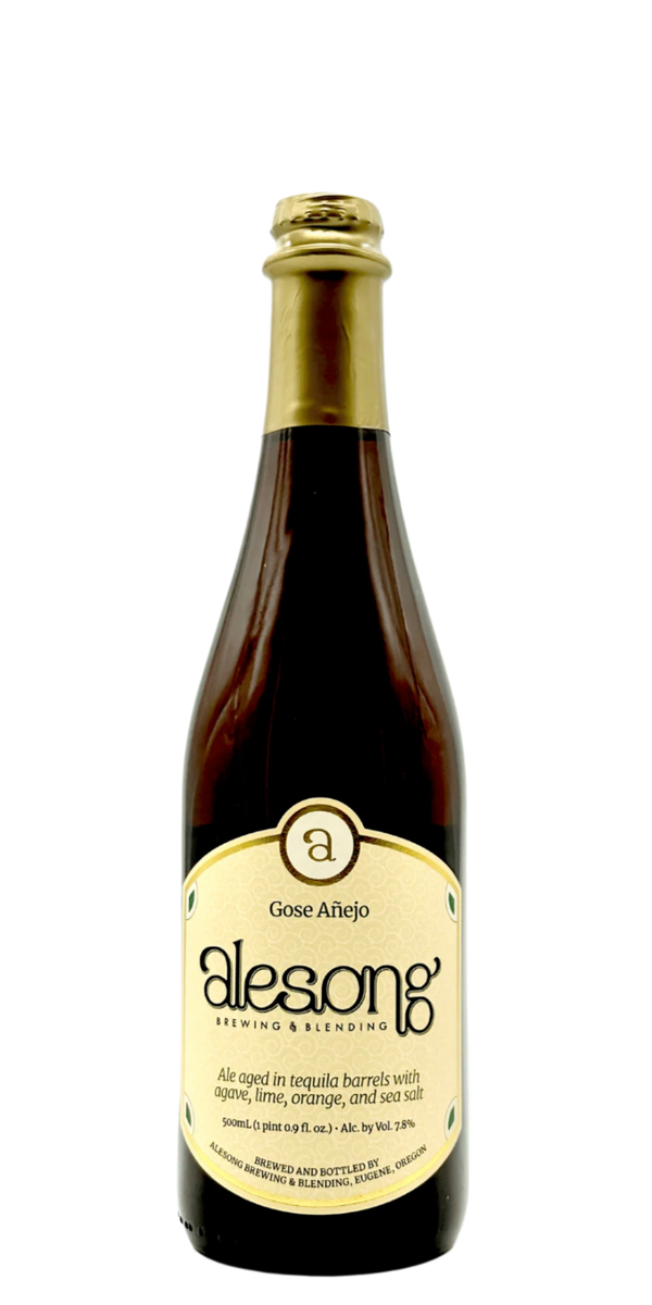 Alesong Gose Anejo margarita sour craft beer bottle with agave sea salt lime orange