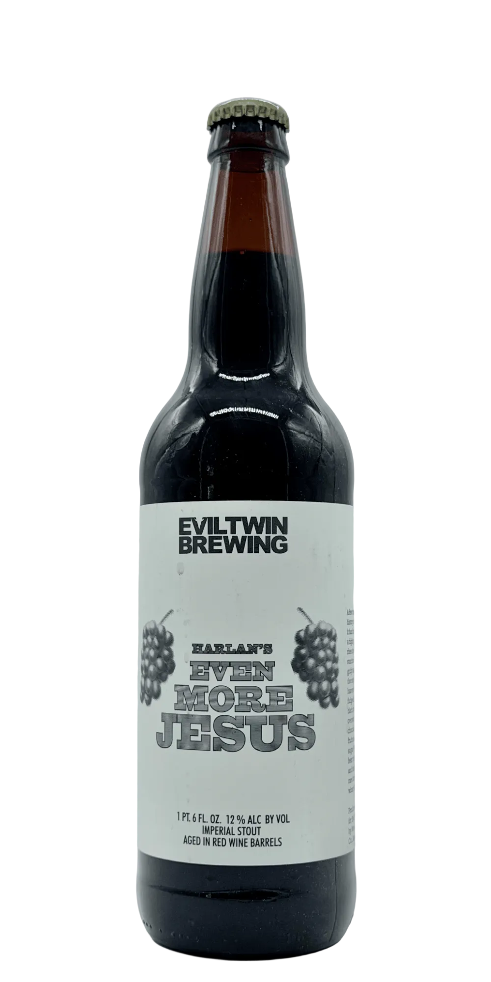 650 ml bottle of Evil Twin Brewing - Harlan's Even More Jesus 2018 – BA Imperial Stout, 12% ABV