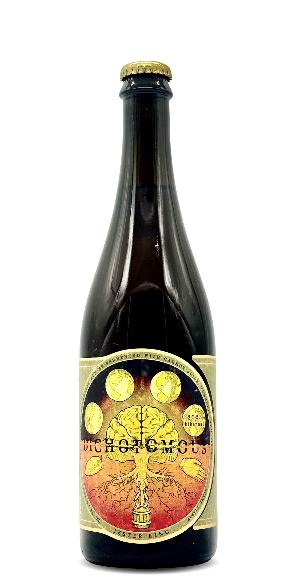 750 ml bottle of Jester King - Hibernal Dichotomous (2023) – Farmhouse, 3.8% ABV
