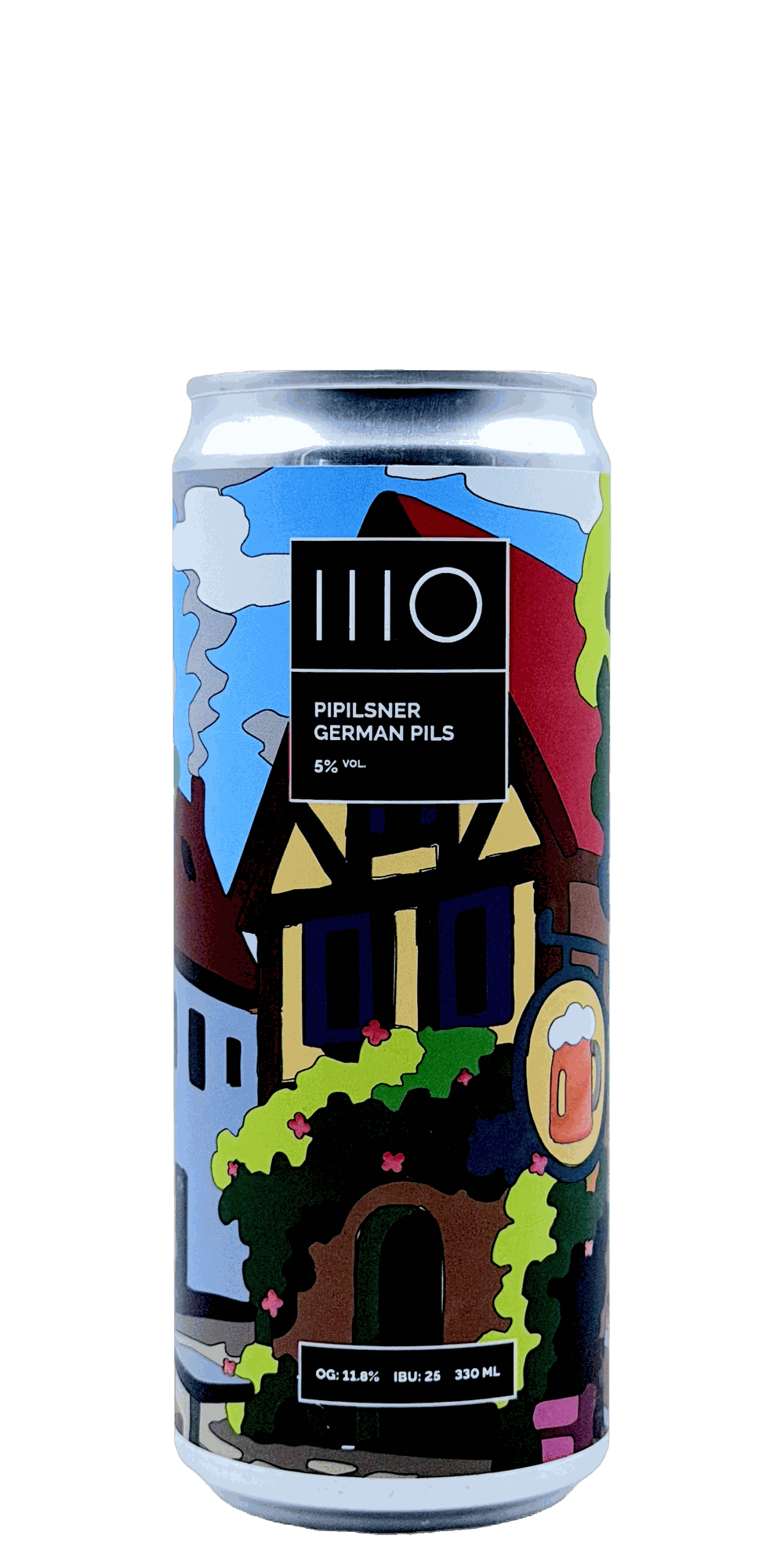 330 ml can of IIIO - Pipilsner – German Pilsner, 5% ABV