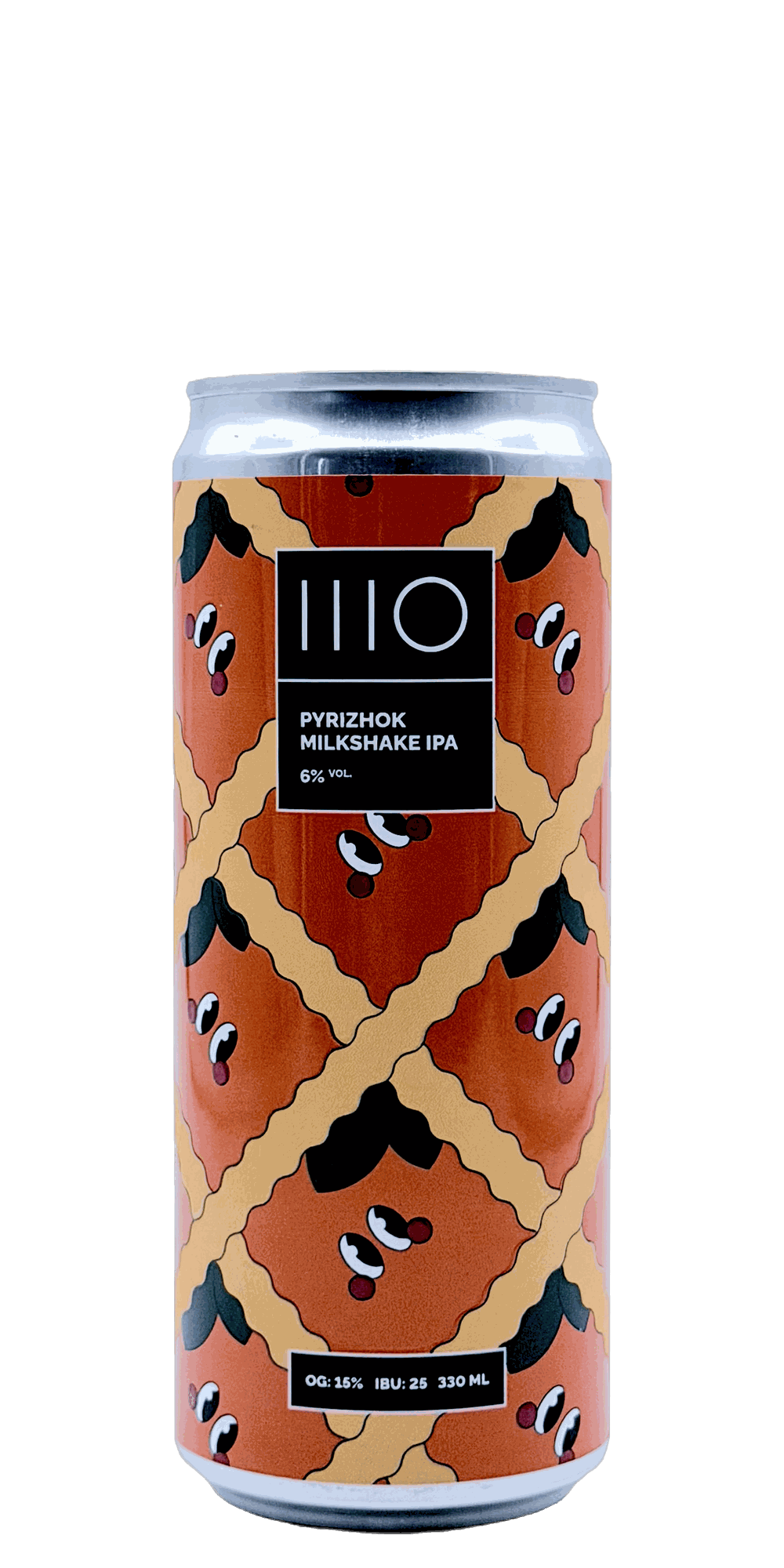 330 ml can of IIIO - Pyrizhok – Milkshake IPA, 6% ABV
