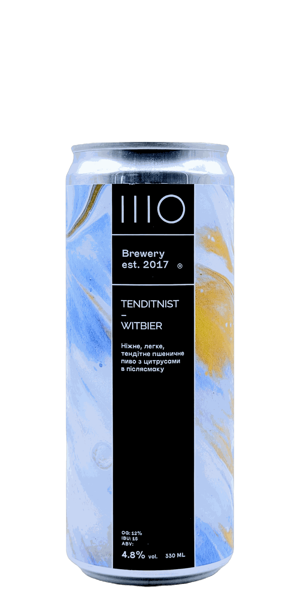 330 ml can of IIIO - Tenditnist – Wheat Ale, 4.8% ABV