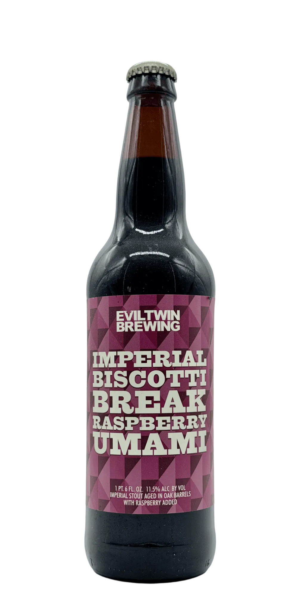 650 ml bottle of Evil Twin Brewing - Imperial Biscotti Break Raspberry Umami 2016 – BA Imperial Stout, 11.5% ABV