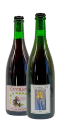 Cantillon - Iris 2026 + Rosé de Gambrinus 2026, two 750 ml bottles: dry-hopped wild ale and raspberry lambic