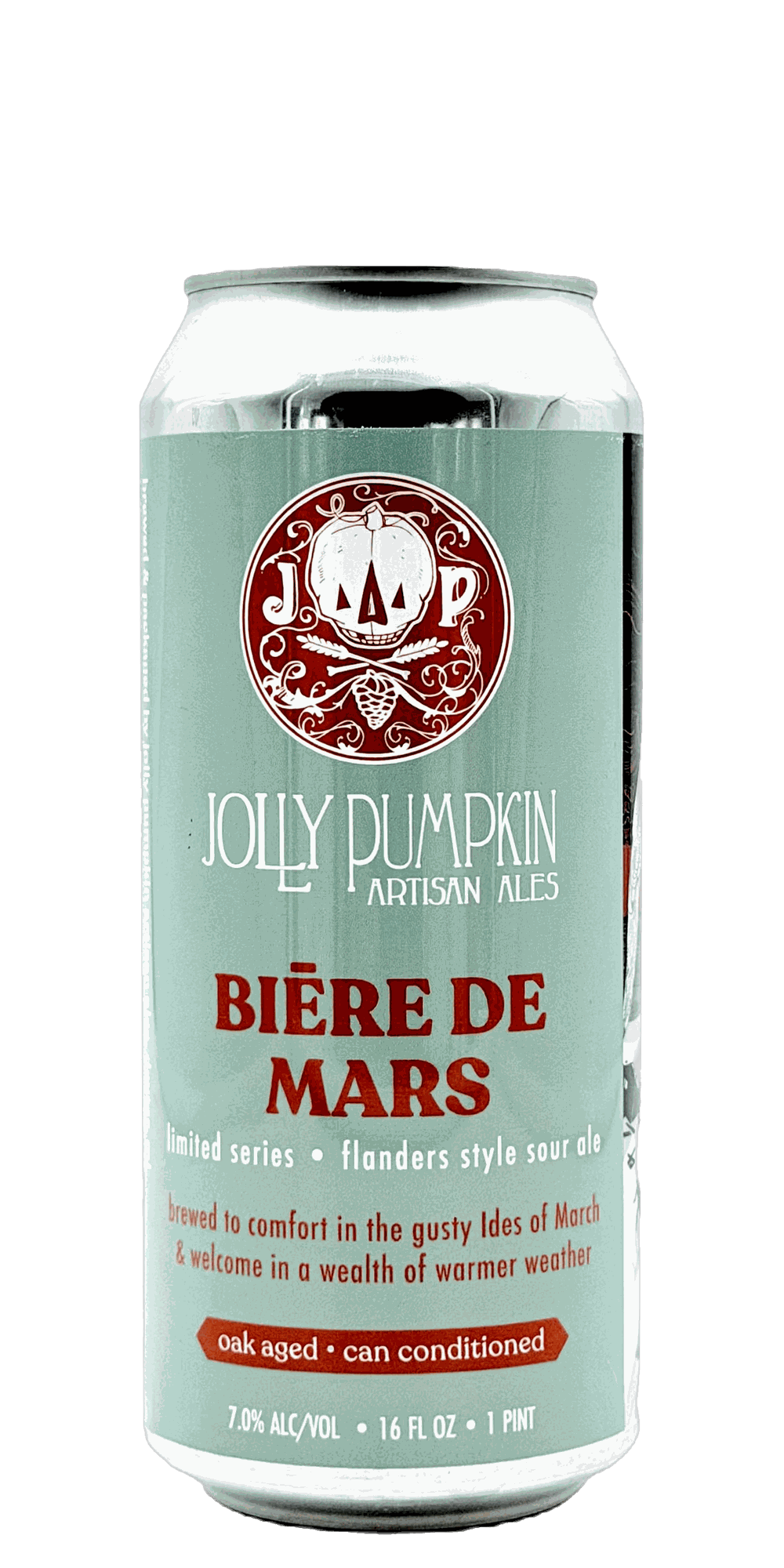 473 ml can of Jolly Pumpkin - Biere de Mars – Flanders-Style Sour Ale, 7% ABV