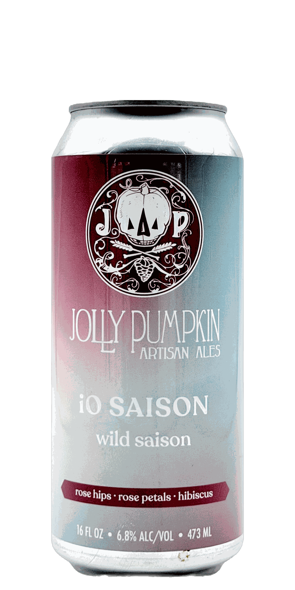 473 ml can of Jolly Pumpkin - iO Saison – Wild Saison, 6.8% ABV