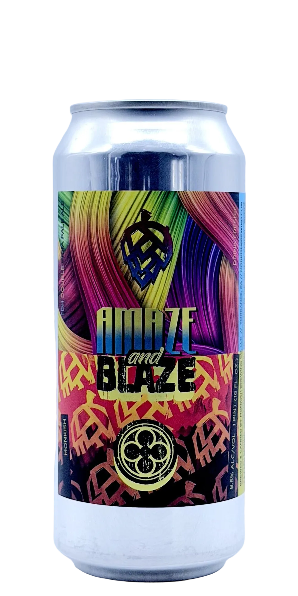 Monkish Amaze and Blaze best 2026 Single Hop Nelson Sauvin DIPA Torrance California TDH single hop hazy DIPA Nelson Sauvin white wine gooseberry tropical craft beer can