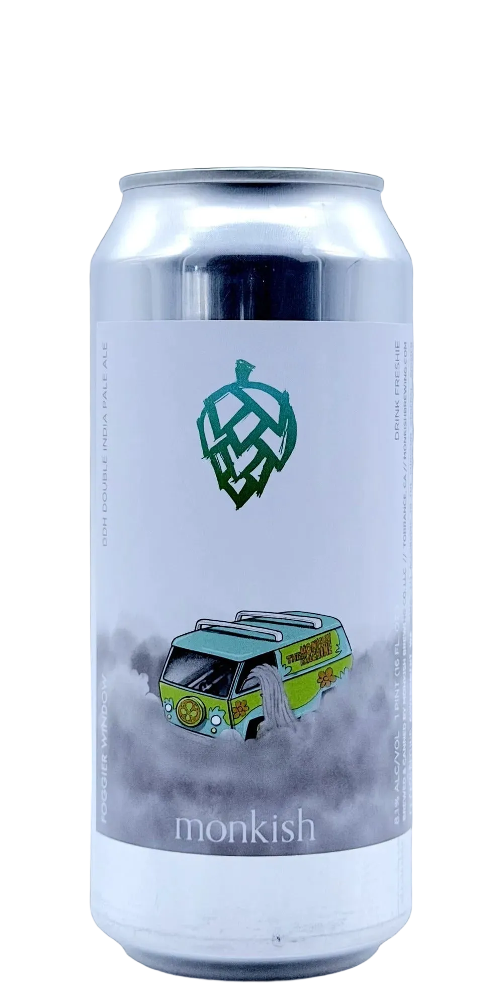 Monkish Foggier Window best 2026 DDH Hazy DIPA Torrance California DDH hazy double IPA Citra Nelson Sauvin Galaxy pineapple white grape craft beer can